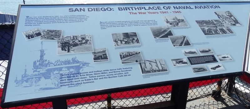San Diego: Birthplace of Naval Aviation Marker. Click for full size. San Diego: Birthplace of Naval Aviation Marker image. Click for full size.