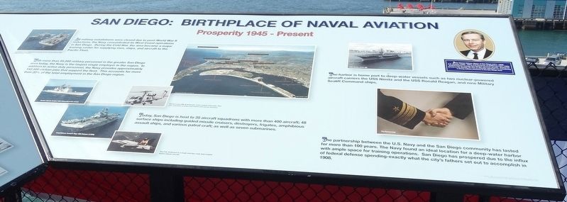 San Diego: Birthplace of Naval Aviation Marker image. Click for full size.