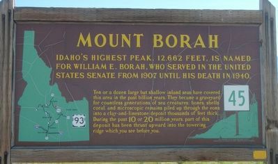Mount Borah Marker image. Click for full size.