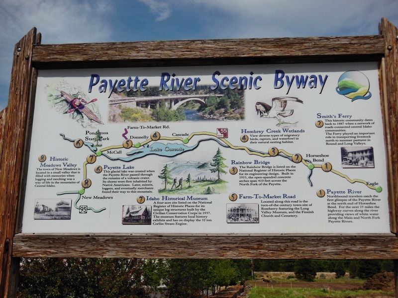 Payette River Scenic Byway Marker image. Click for full size.