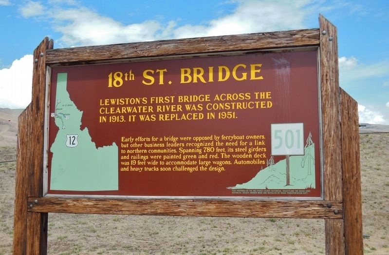 18th St. Bridge Marker image. Click for full size.