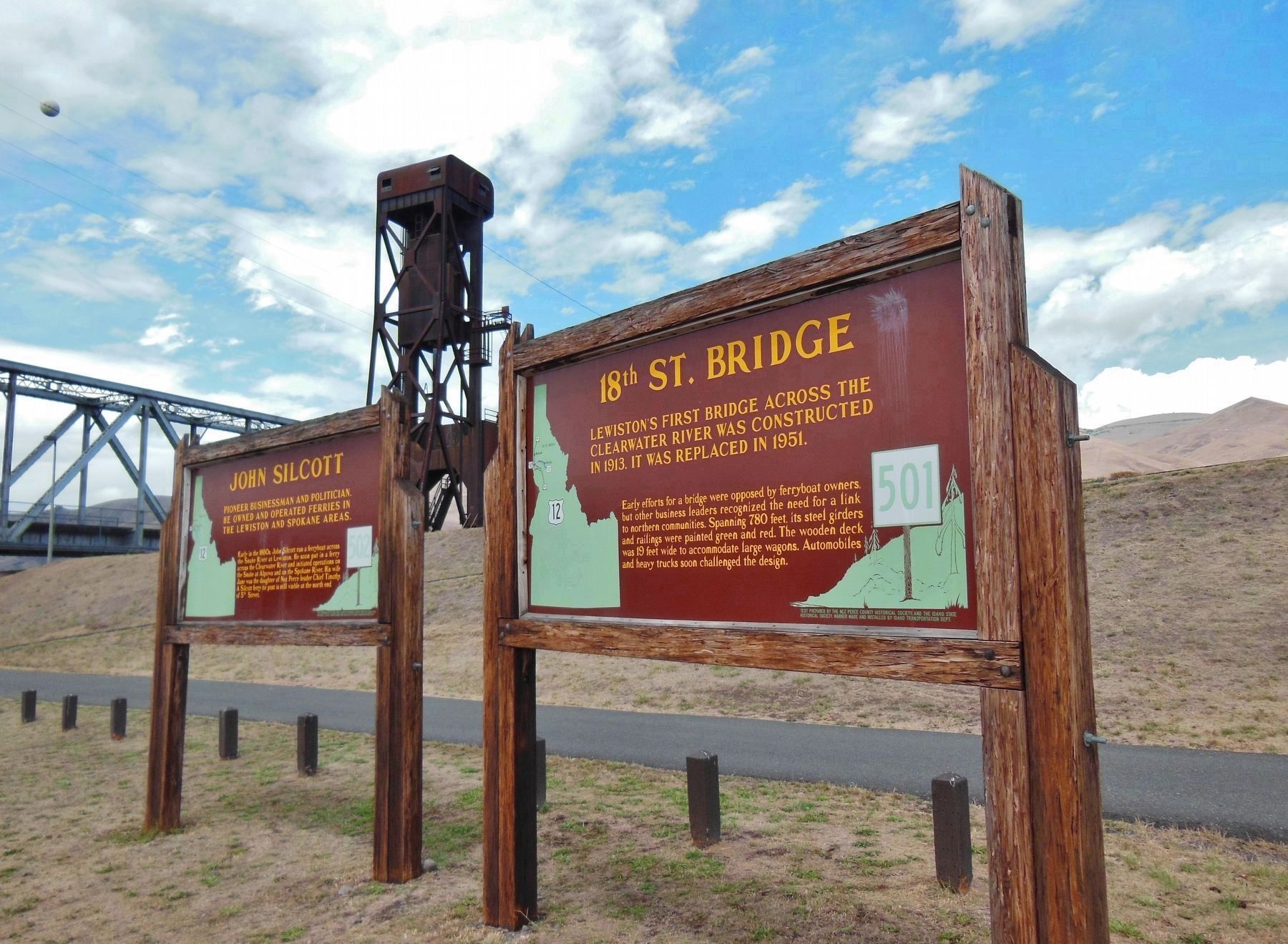 18th Street Bridge Marker. Click for full size. 18th Street Bridge Marker image. Click for full size.
