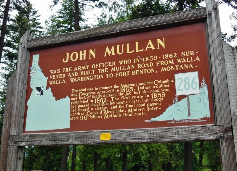 John Mullan Marker. Click for full size. John Mullan Marker image. Click for full size.