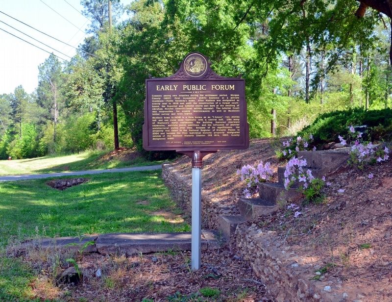 Early Public Forum Marker image. Click for full size.