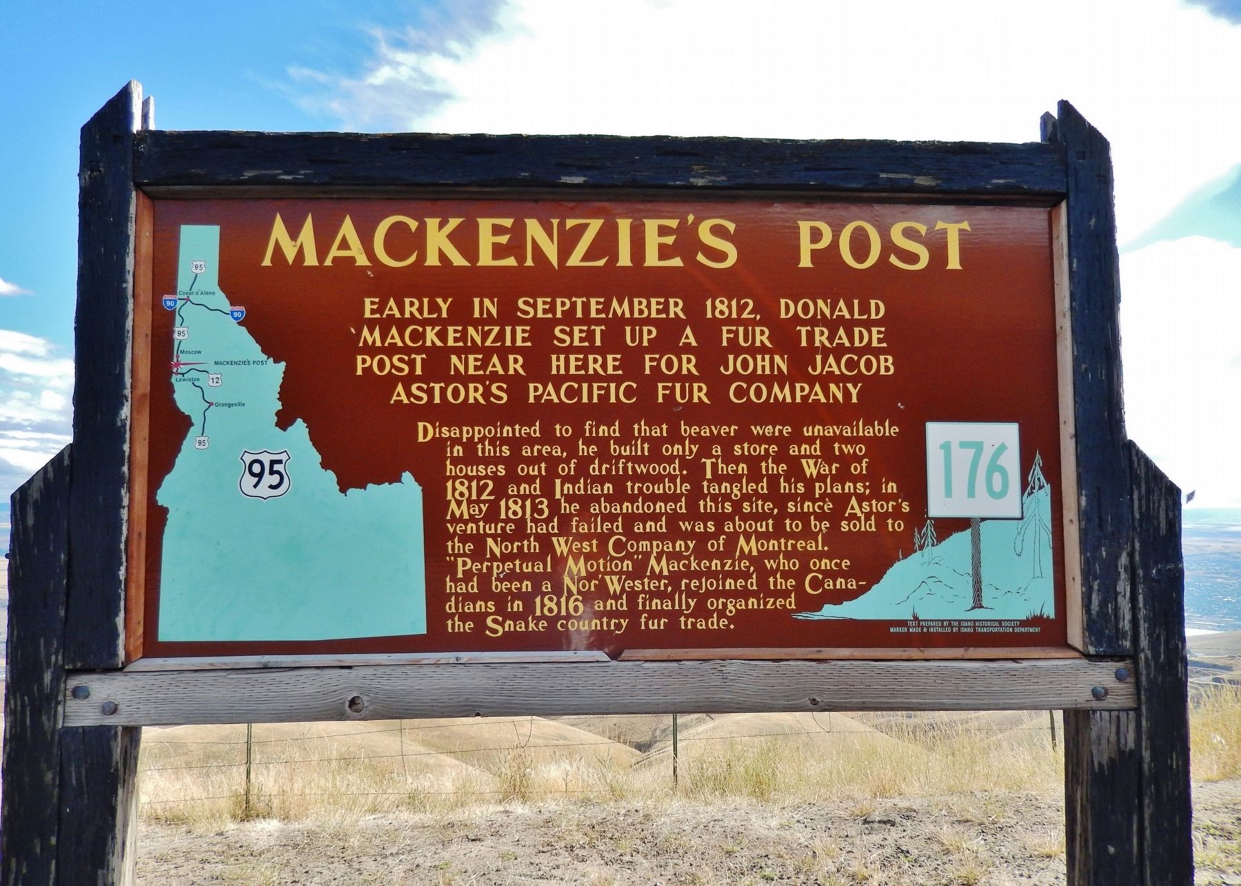 Mackenzie's Post Marker image. Click for full size.