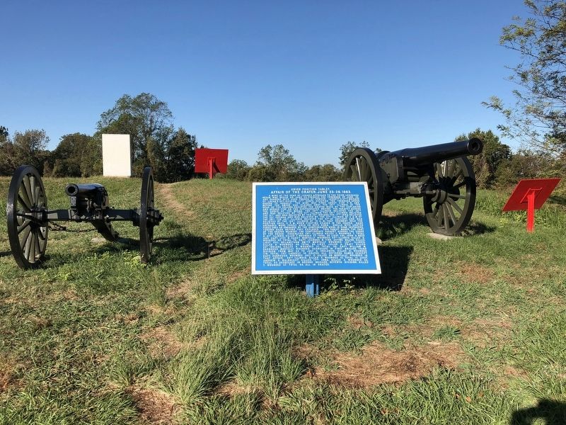 Marker located atop the Third Louisiana Redan. image. Click for full size.