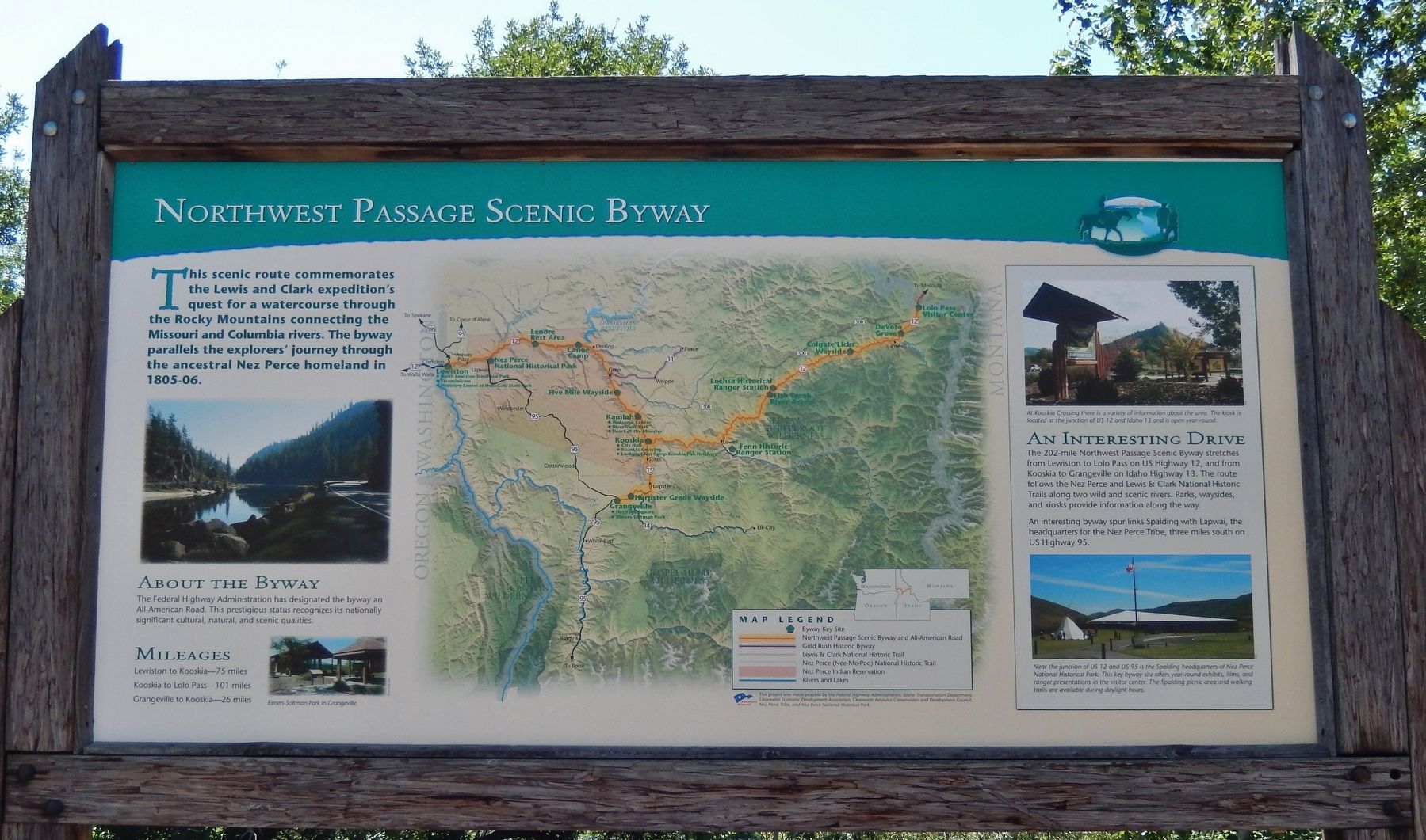 Northwest Passage Scenic Byway Marker image. Click for full size.