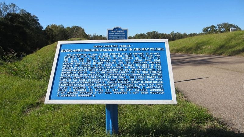 U.S. Ewing's Approach Marker behind another marker.. Click for full size. U.S. Ewing's Approach Marker behind another marker. image. Click for full size.