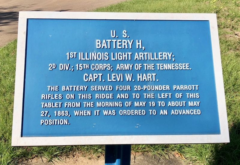 <small>U.S.</small> Battery H, Marker. Click for full size. <small>U.S.</small> Battery H, Marker image. Click for full size.