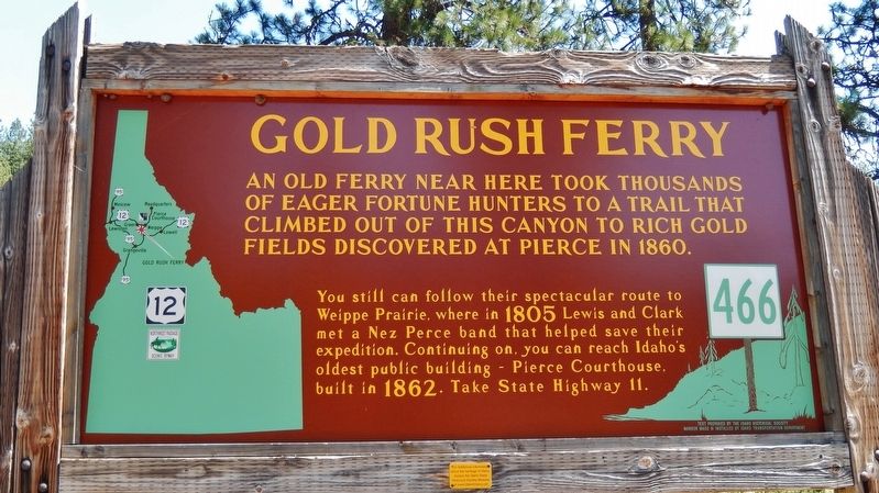 Gold Rush Ferry Marker image. Click for full size.