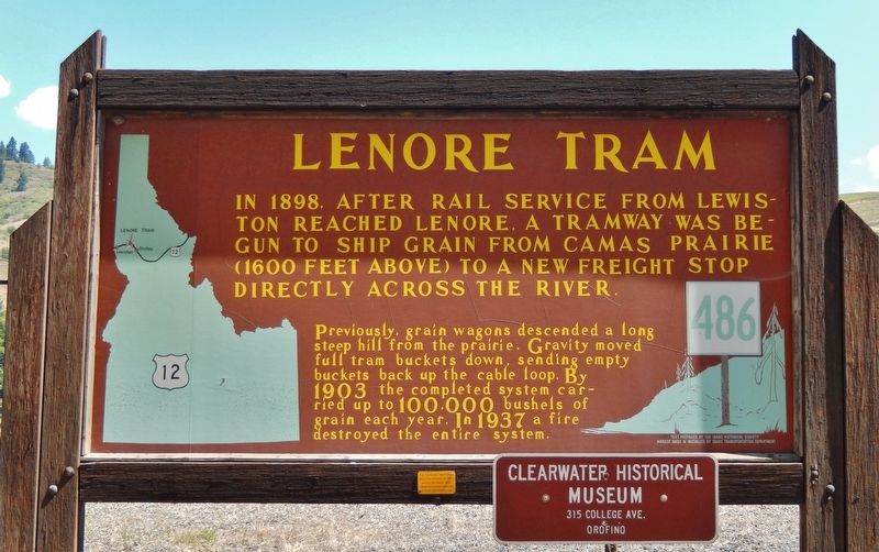 Lenore Tram Marker. Click for full size. Lenore Tram Marker image. Click for full size.