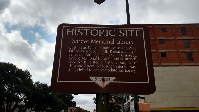 Shreve Memorial Library Marker image. Click for full size.