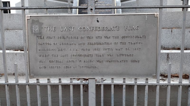 The Last Confederate Flag Marker. Click for full size. The Last Confederate Flag Marker image. Click for full size.