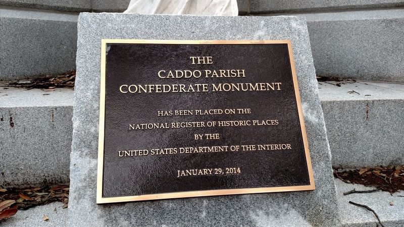 The Caddo Parish Confederate Monument. Click for full size. The Caddo Parish Confederate Monument image. Click for full size.