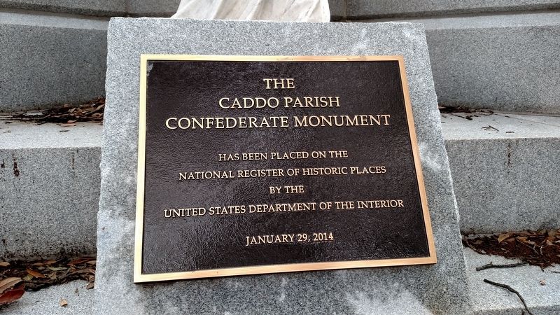The Caddo Parish Confederate Monument image. Click for full size.