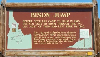 Bison Jump Marker image. Click for full size.