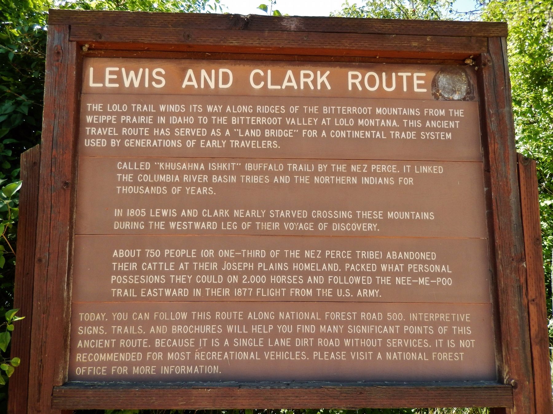 Louis and Clark Route Marker image. Click for full size.