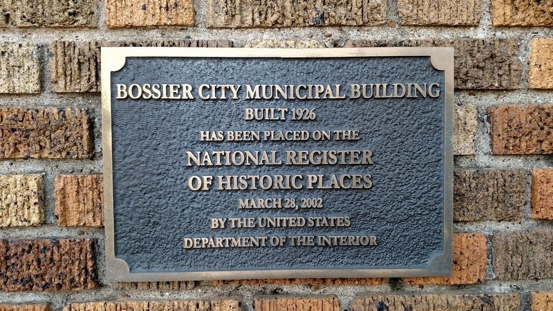 Old Bossier Municipal Building. Click for full size. Old Bossier Municipal Building image. Click for full size.