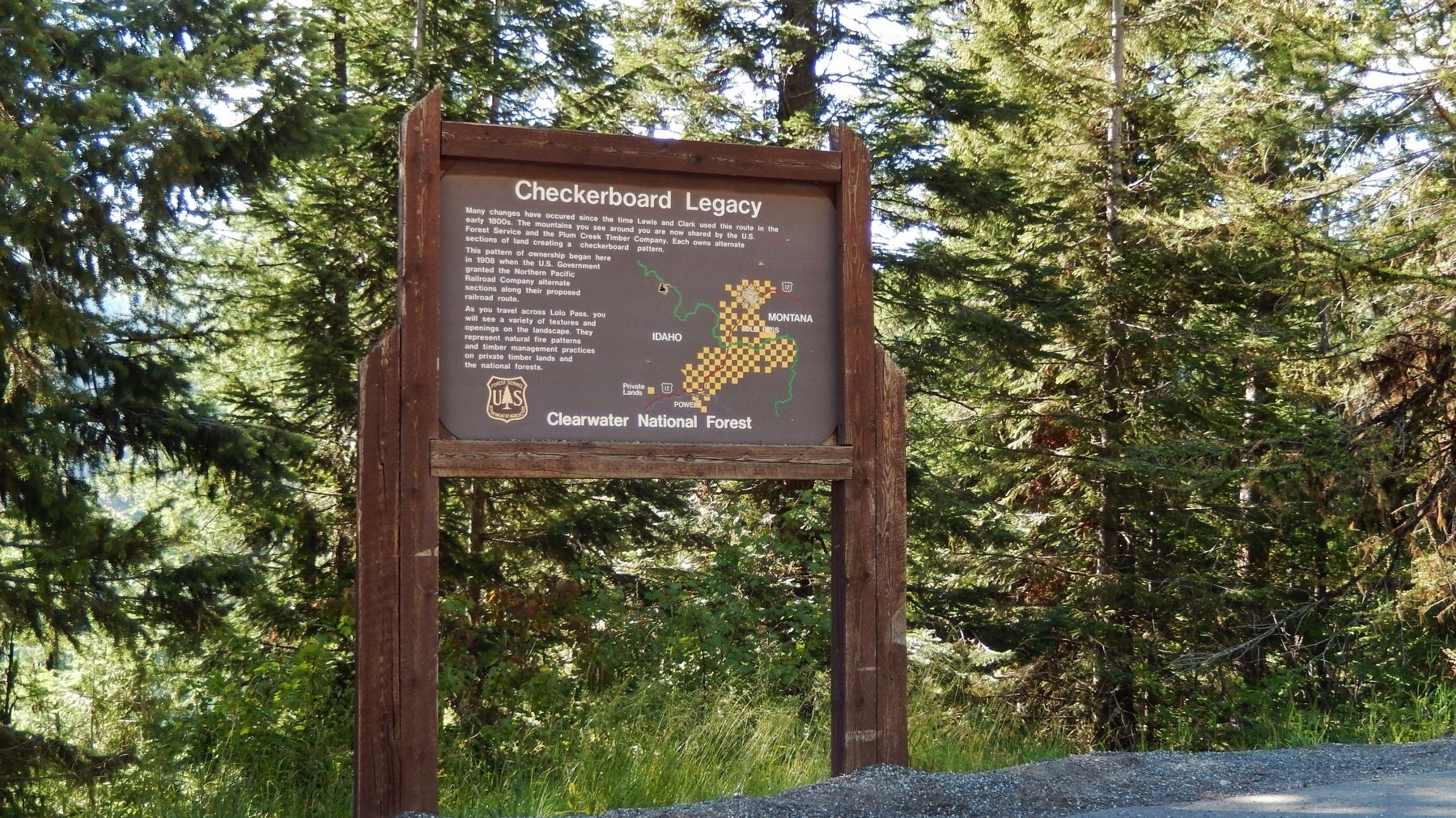 Checkerboard Legacy Marker (<i>wide view</i>). Click for full size. Checkerboard Legacy Marker (<i>wide view</i>) image. Click for full size.