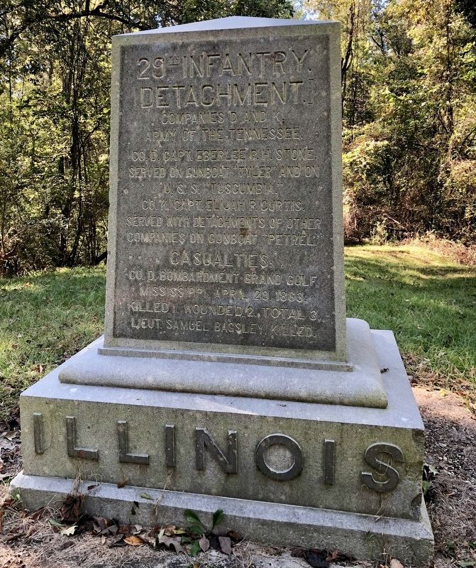 Illinois 29th Infantry. [Detachment.] Marker image. Click for full size.