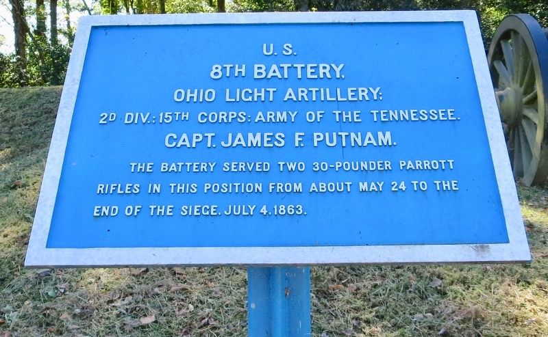 <small>U.S.</small> 8th Battery, Marker. Click for full size. <small>U.S.</small> 8th Battery, Marker image. Click for full size.