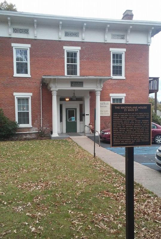 The Macfarlane House and Marker. Click for full size. The Macfarlane House and Marker image. Click for full size.