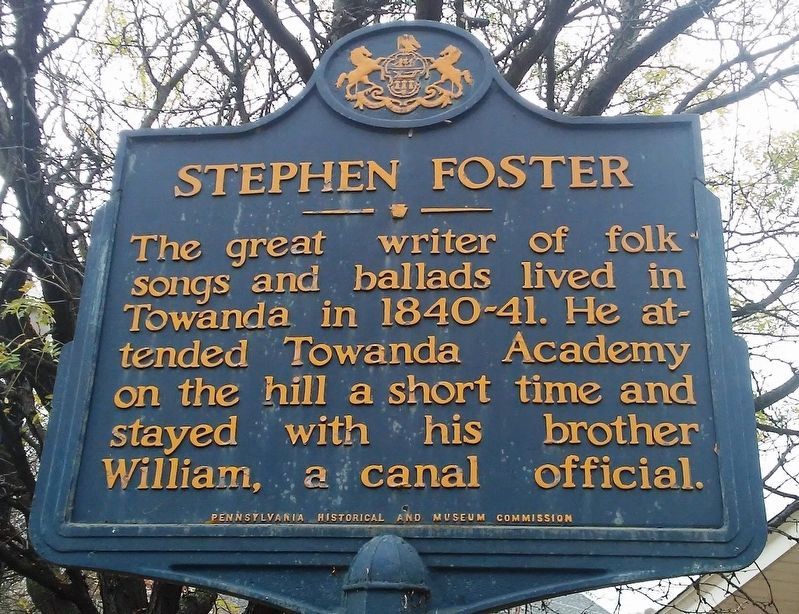 Stephen Foster Marker. Click for full size. Stephen Foster Marker image. Click for full size.