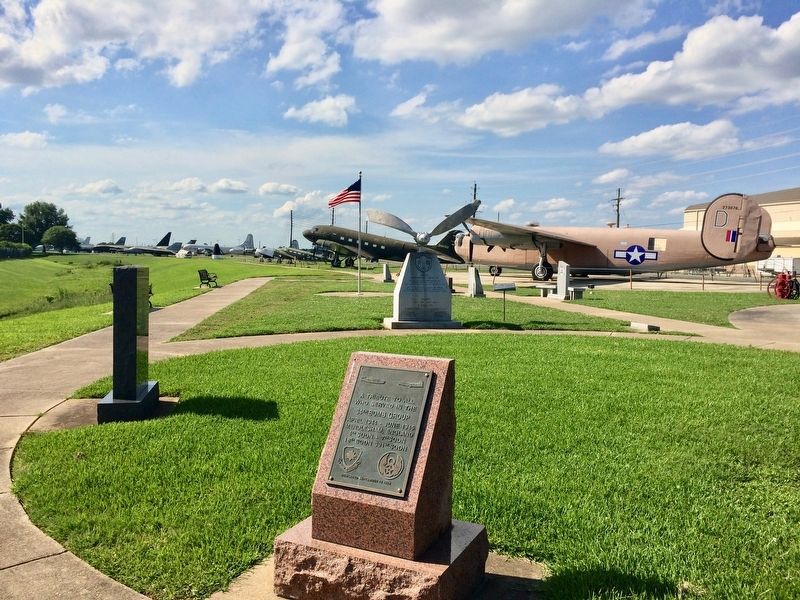 34th Bomb Group Memorial looking west. image. Click for full size.