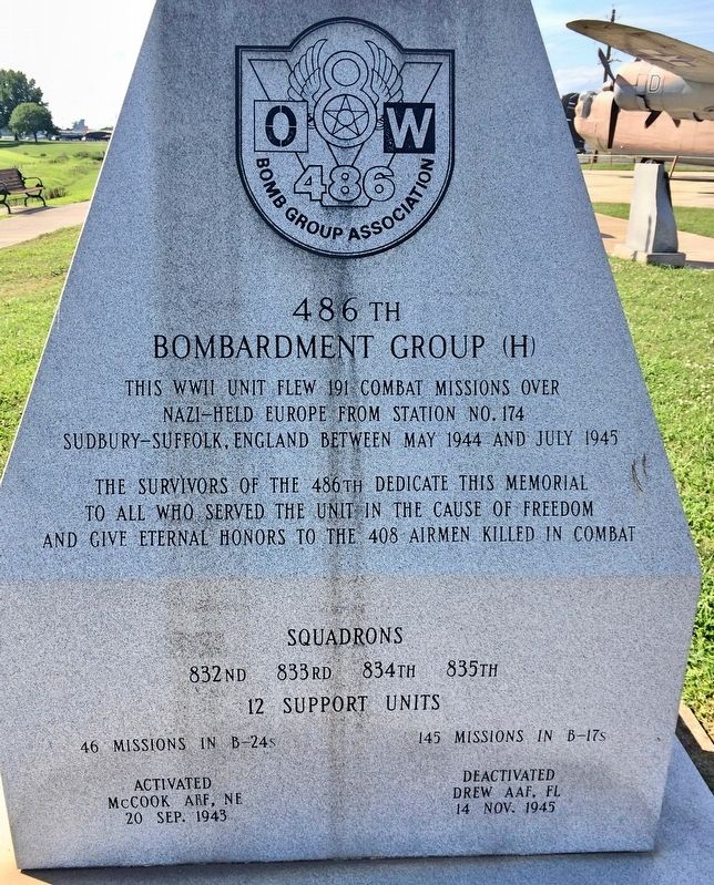 486th Bombardment Group (H) Memorial image. Click for full size.
