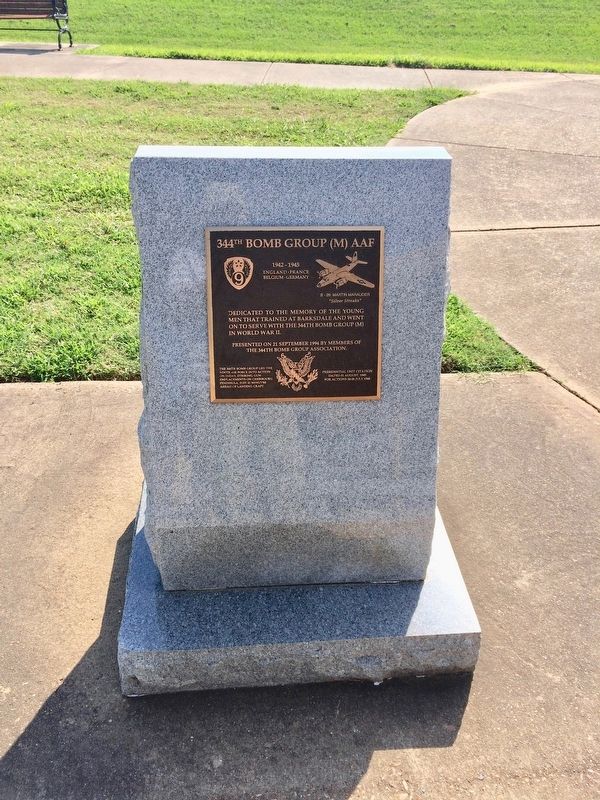 344th Bomb Group (M) AAF Memorial image. Click for full size.