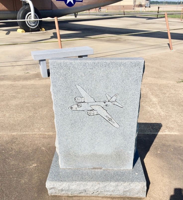 344th Bomb Group (M) AAF Memorial (rear). image. Click for full size.