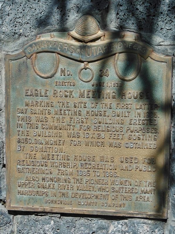 Eagle Rock Meeting House Marker image. Click for full size.