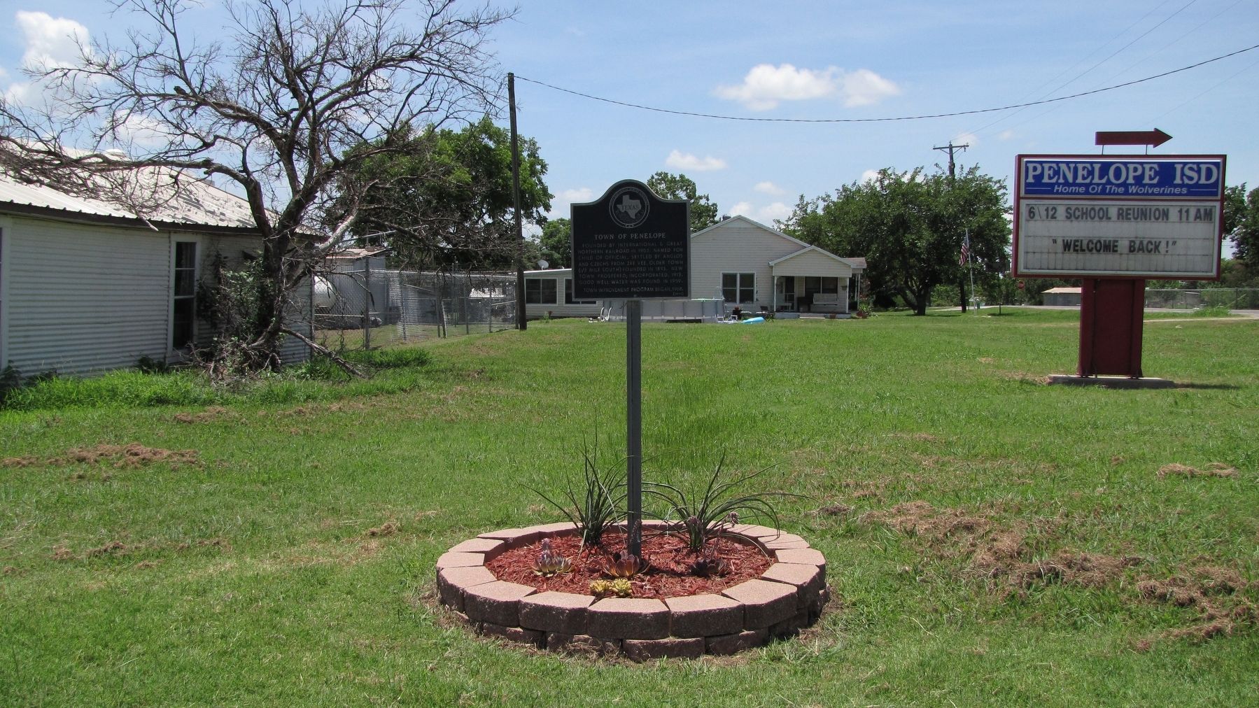 Town of Penelope Marker image. Click for full size.