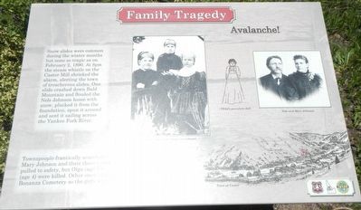 Family Tragedy Marker. Click for full size. Family Tragedy Marker image. Click for full size.