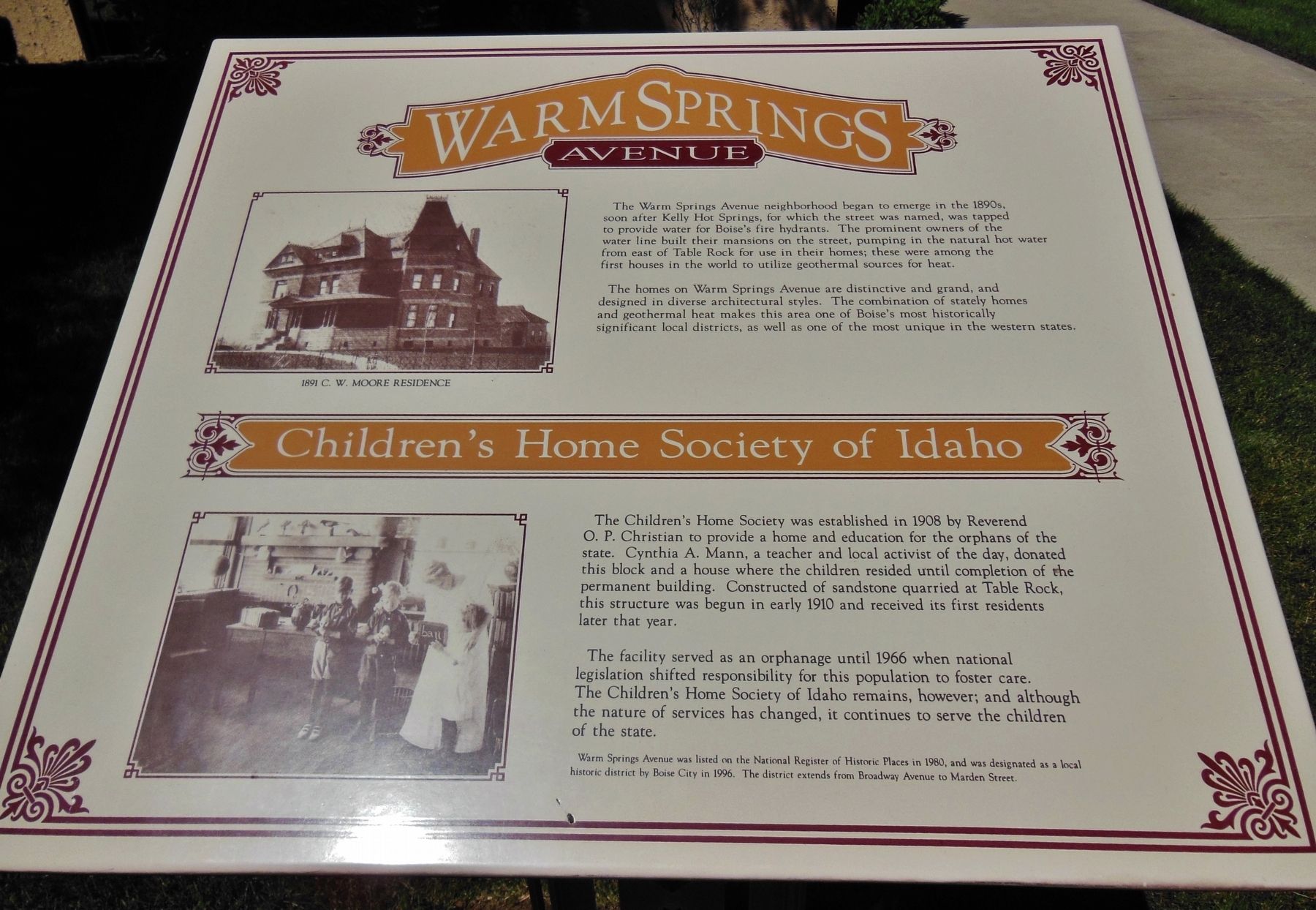 Warm Springs Avenue Marker. Click for full size. Warm Springs Avenue Marker image. Click for full size.