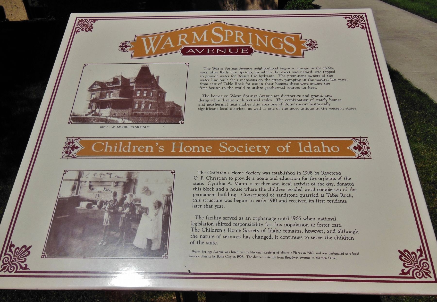 Warm Springs Avenue Marker image. Click for full size.