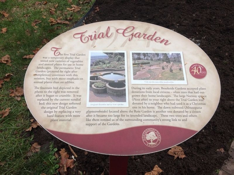 Trial Garden Marker image. Click for full size.