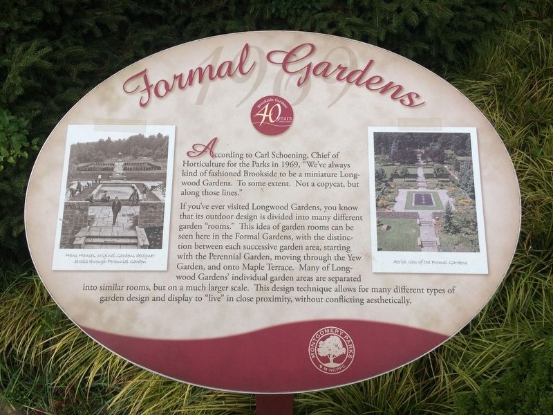 Formal Gardens Marker. Click for full size. Formal Gardens Marker image. Click for full size.