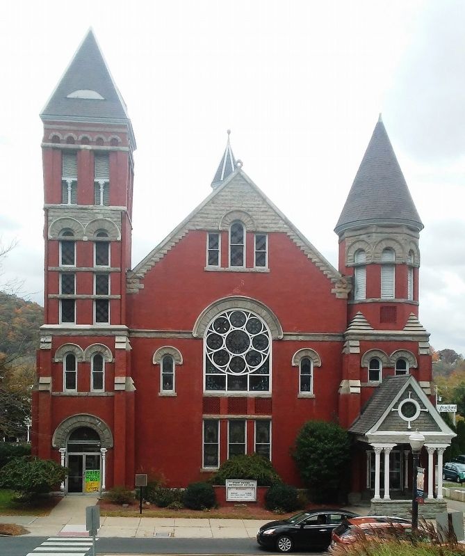 Towanda First Methodist Church and Marker. Click for full size. Towanda First Methodist Church and Marker image. Click for full size.