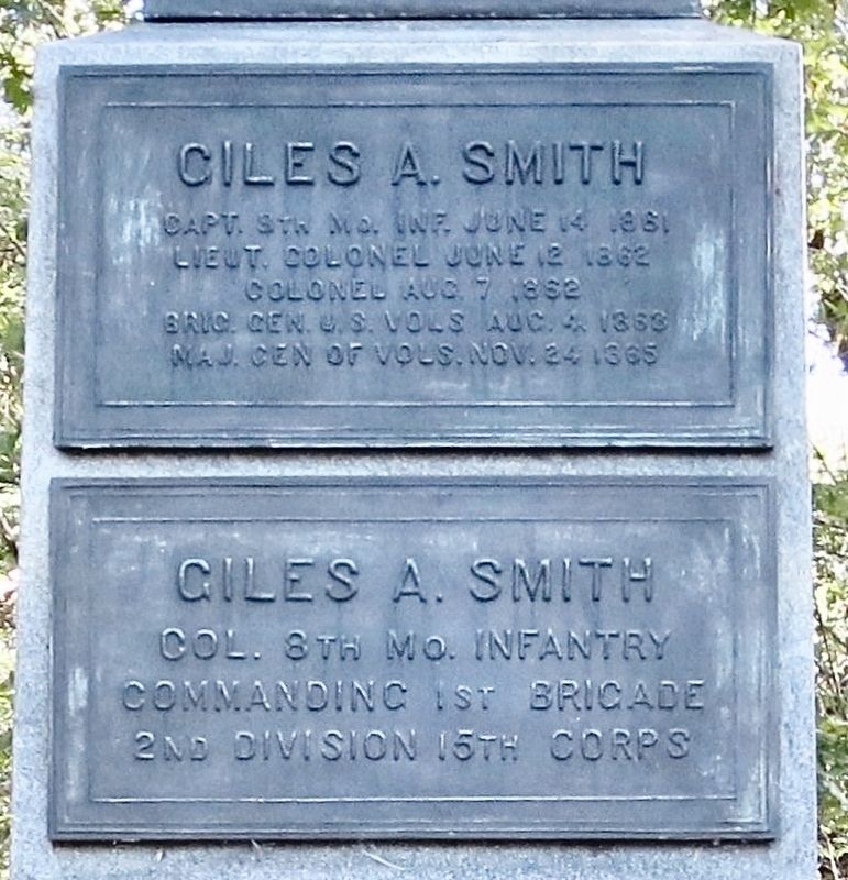 Giles A. Smith Monument image. Click for full size.