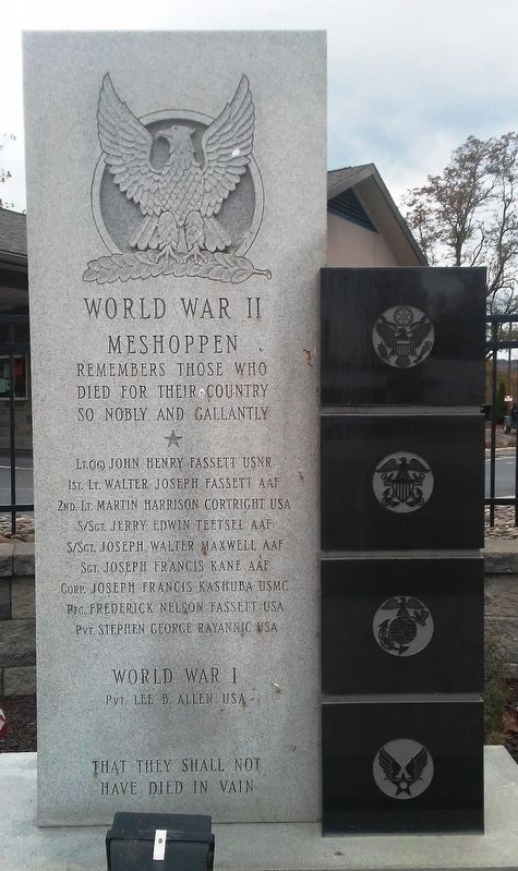 World Wars Memorial. Click for full size. World Wars Memorial image. Click for full size.