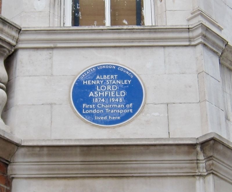 Lord Ashfield Marker. Click for full size. Lord Ashfield Marker image. Click for full size.
