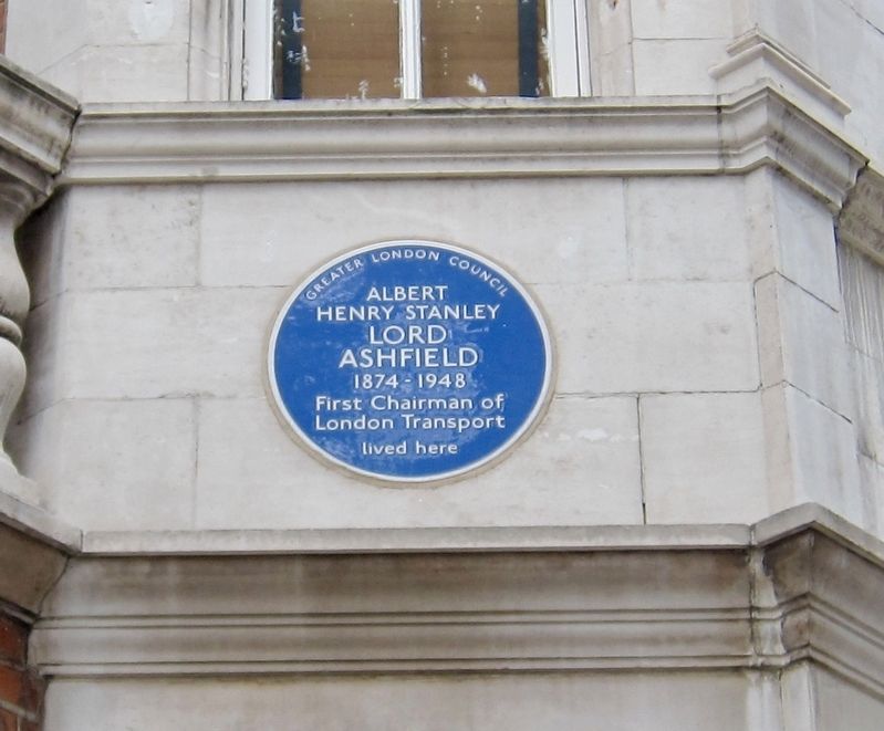 Lord Ashfield Marker image. Click for full size.