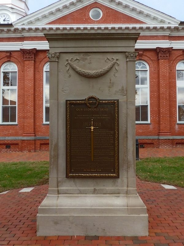 Our Glorious Dead Marker. Click for full size. Our Glorious Dead Marker image. Click for full size.