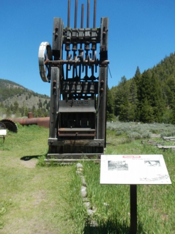 Stamp Mill and Marker image. Click for full size.