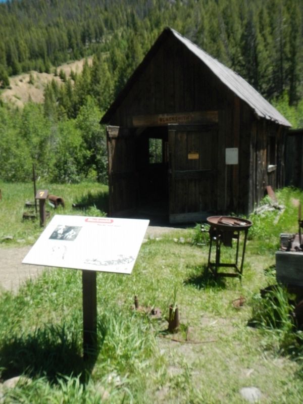 Blacksmith and Marker. Click for full size. Blacksmith and Marker image. Click for full size.