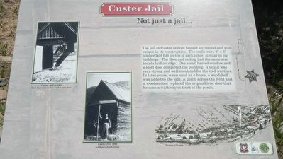 Custer Jail (site) Marker image. Click for full size.