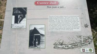 Custer Jail (site) Marker image. Click for full size.