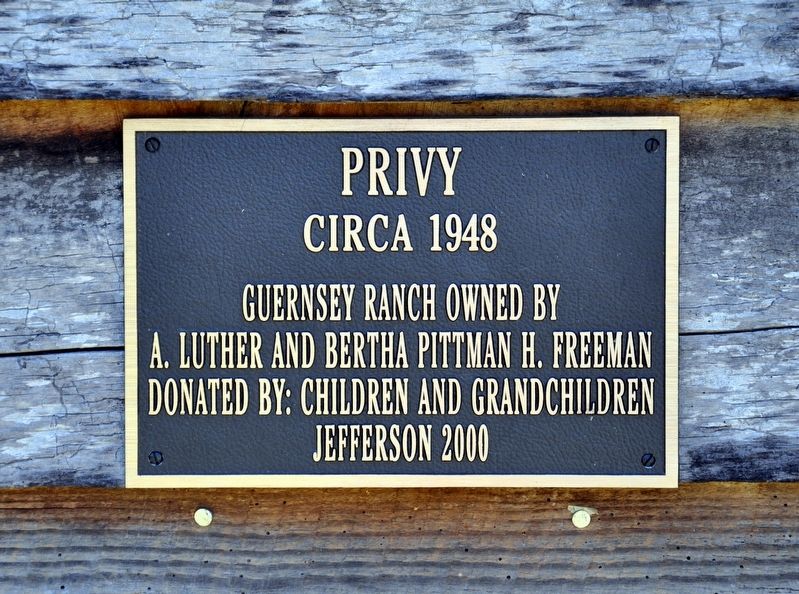 Privy Marker. Click for full size. Privy Marker image. Click for full size.