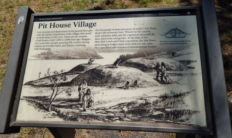 Pit House Village Marker image. Click for full size.